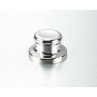 Stainless steel knob for cookware lids