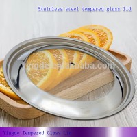 16-40cm dome shape G type stainless steel glass lid cooking pot lid