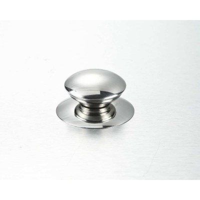 Stainless steel knob for glass lids